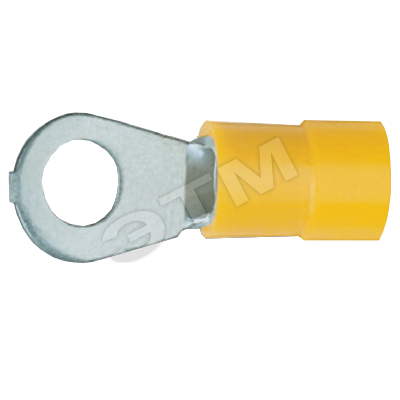 Кольцевой изолир. наконечник 4,0-6,0мм2 под винт М8 (желт.)