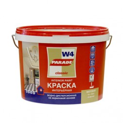 Краска Parade W4 износоуст. бел. мат./База А/ 2,5л