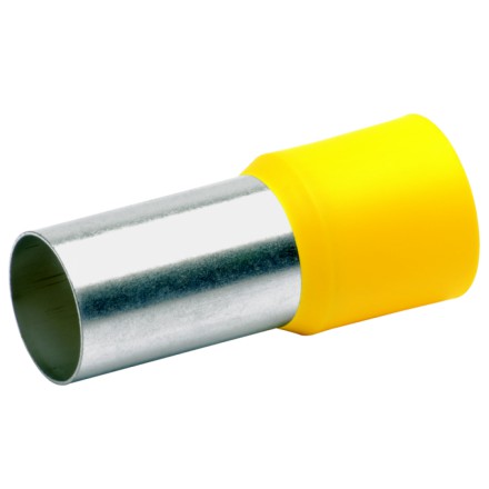 Наконечник втулочный изолир. 4мм2, длина втулки 12мм (цв. ряд 2, цвет оранжевый)