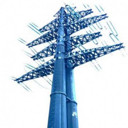 Многогранная промежуточная опора ЛЭП ПМ220-2В